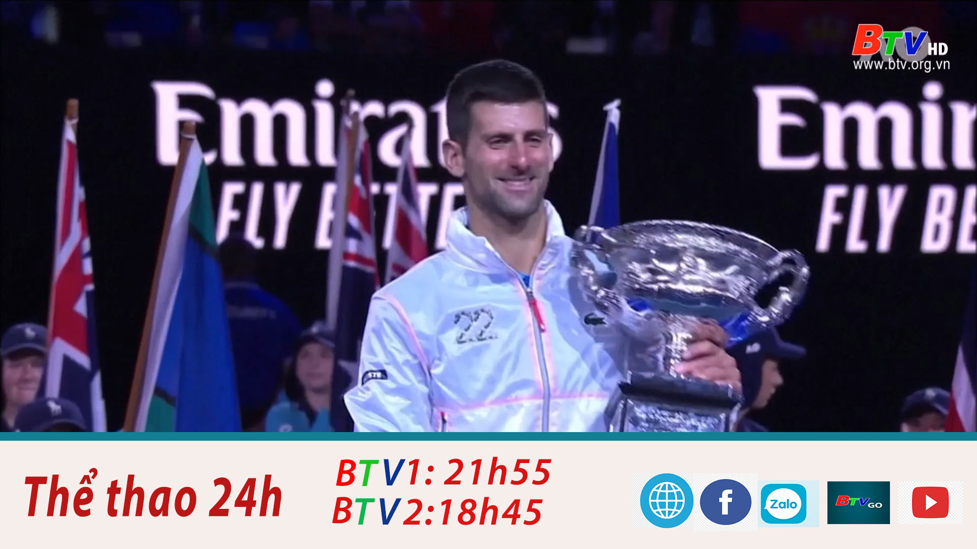 Novak Djokovic lần thứ 10 vô địch giải quần vợt Australia mở rộng